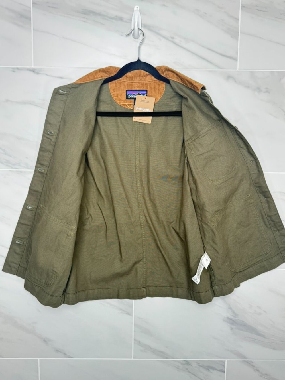 Patagonia Women's Point Reyes Canvas Coat 'Basin Green' 20255 BSNG - Picture 3 of 7